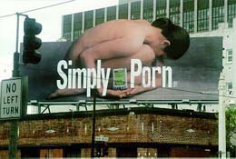 Virtual graffiti rendition of 'Simply Palm' ad campaign